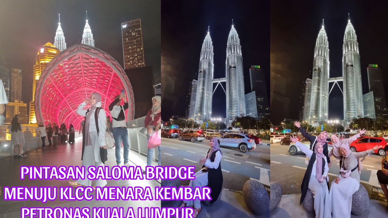 PINTASAN SALOMA BRIDGE MENUJU KLCC MENARA KEMBAR PETRONAS KUALA LUMPUR