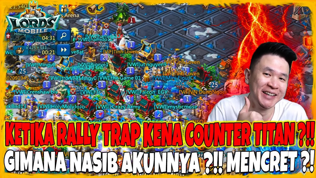 KETIKA RALLY TRAP KENA COUNTER TITAN Bigeye1 ?!! MENCRET ?!!  - Lords Mobile Indonesia