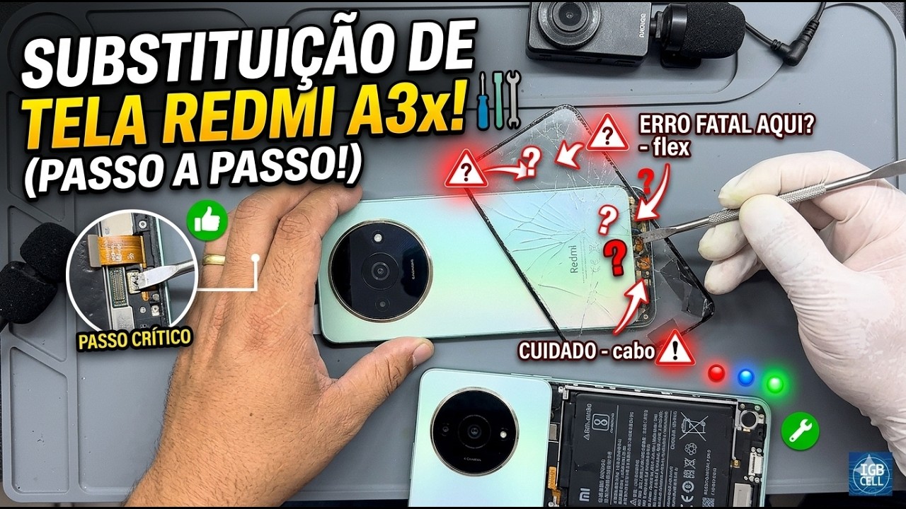 Redmi A3x com a TELA QUEBRADA? Veja Como Trocar e Economizar MUITO!