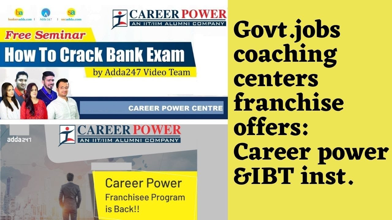 New educational franchise opportunity:Bank jobs coaching center franchise|Career power|IBT franchise