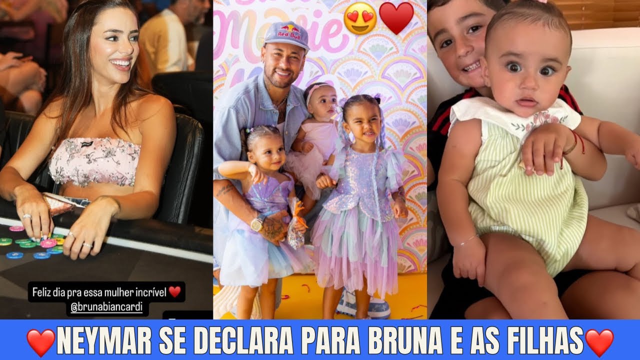 Neymar Felicitou Bruna Biancardi, Mavie, Helena e Mel no Dia Internacional das Mulheres 