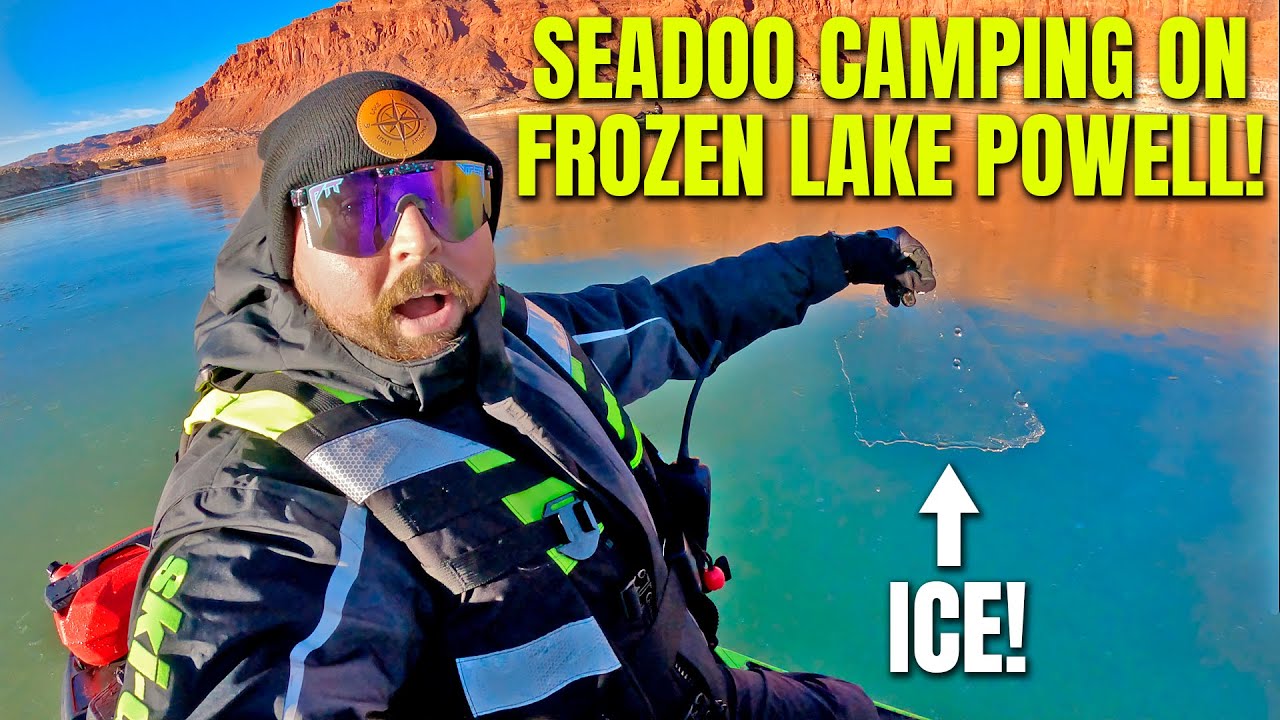 Jet Ski Camping on FROZEN Lake Powell with a SeaDoo Explorer Pro!