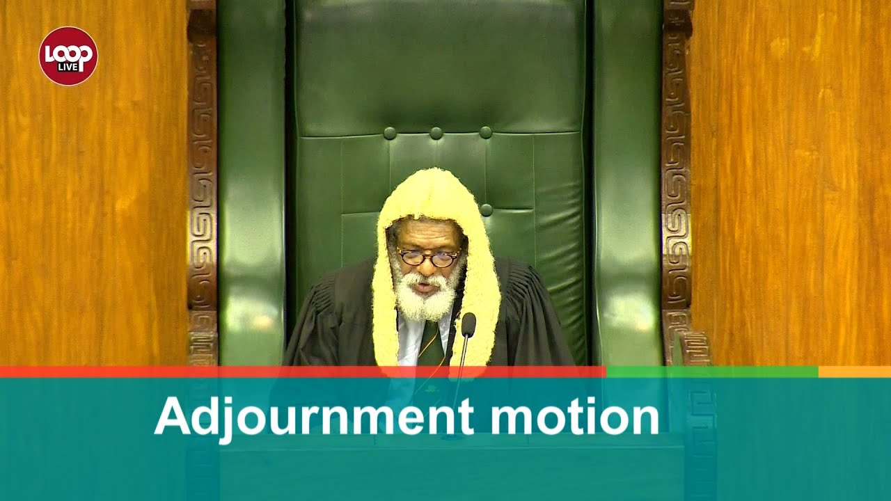 Adjournment motion