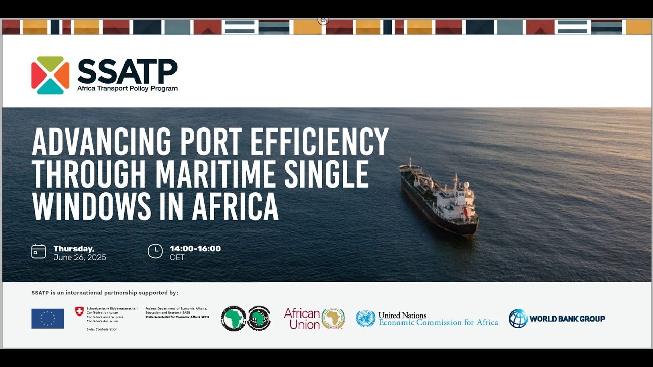 WEBINAR: Advancing Port Efficiency through Maritime Single Windows in Africa