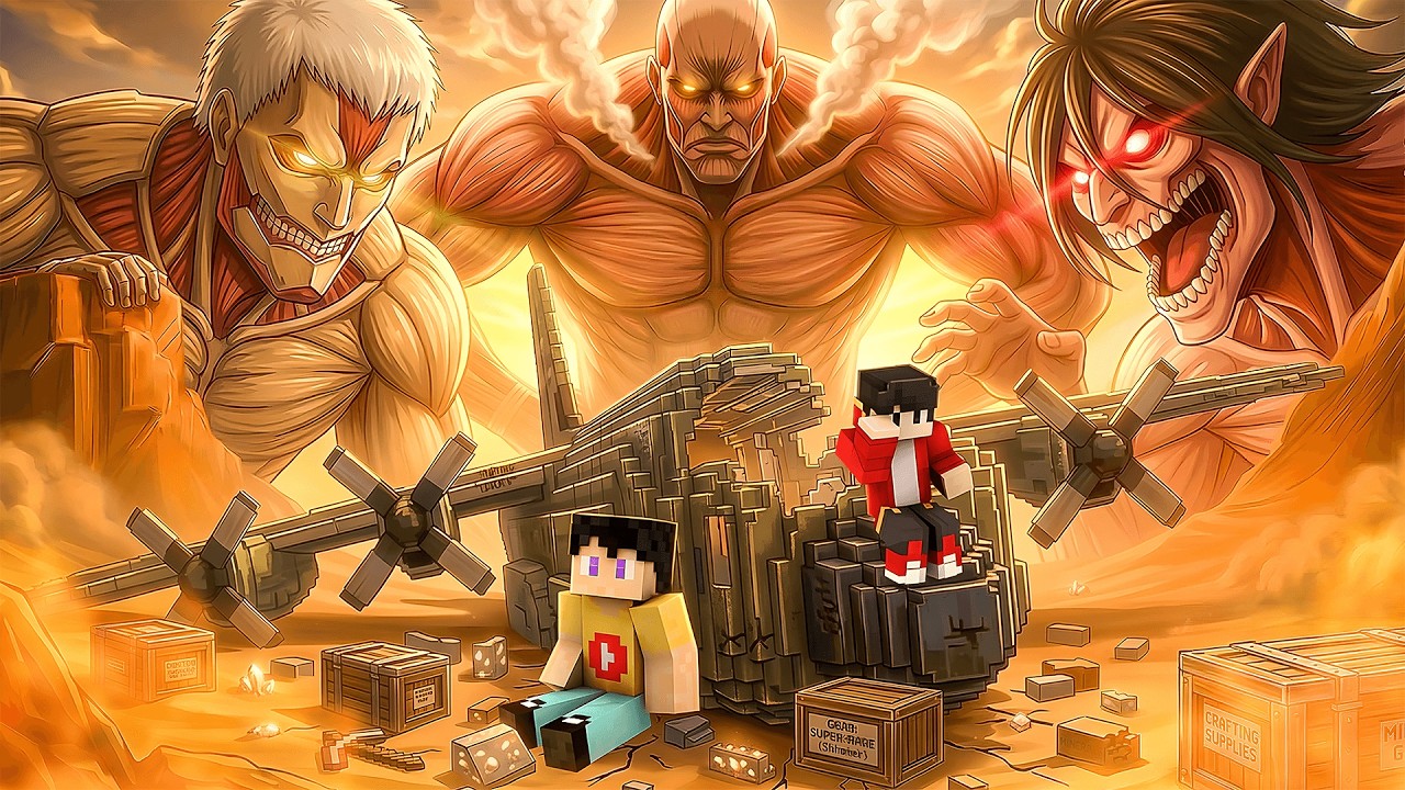 Surviving 100 days into Plane Crashed Attack on Titan Island