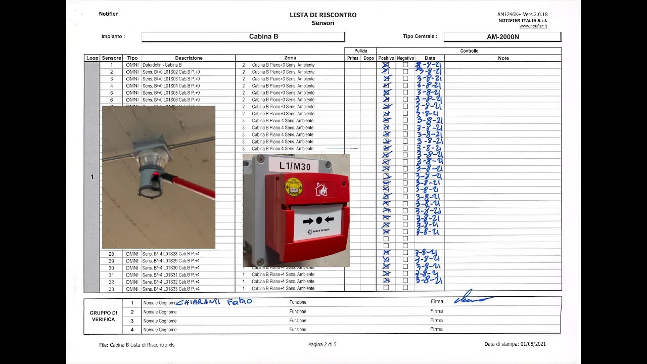 Operazioni di Manutenzione secondo la norma UNI 11224 con AM1246K+ e PANELVIEW