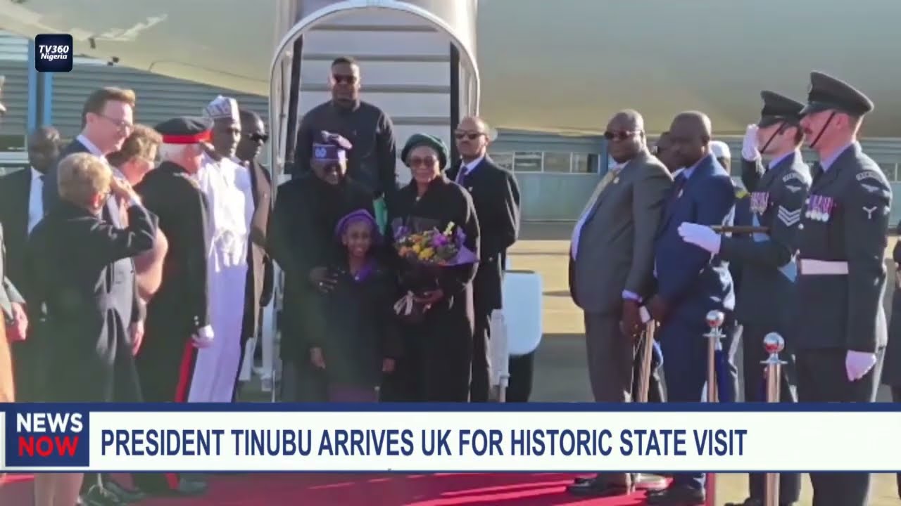 President Tinubu arrives UK for historic state visit
