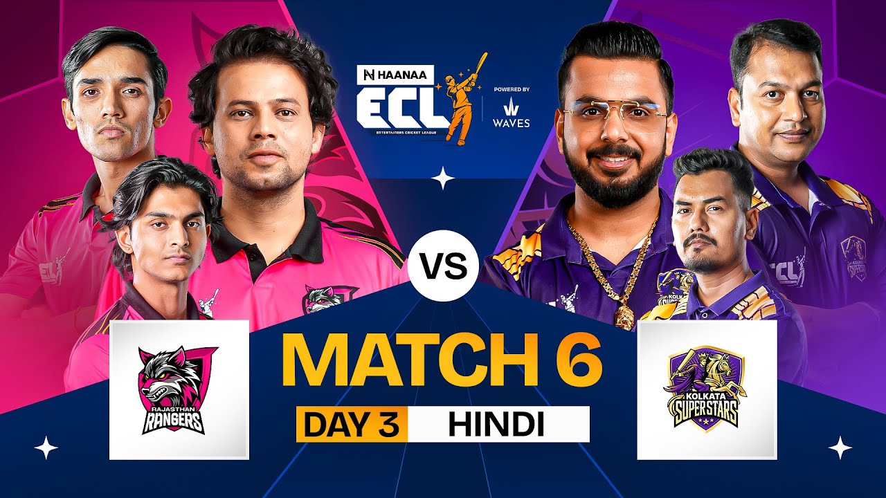 [HINDI] #ECL | Match 6 | Rajasthan Rangers vs Kolkata Superstars | Zayn Saifi vs Pushkar Raj