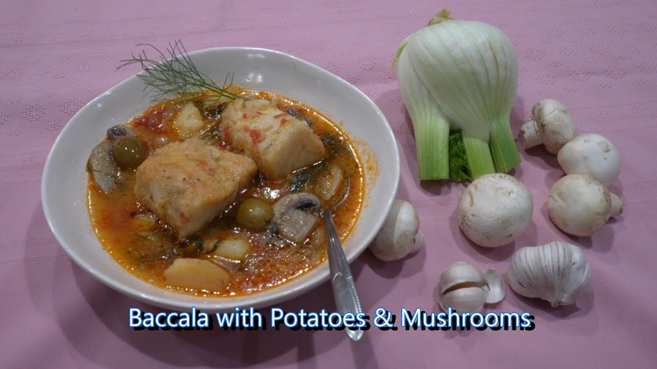 Italian Grandma Makes Baccala with Potatoes and Mushrooms (Dried & Salted Cod Fish)