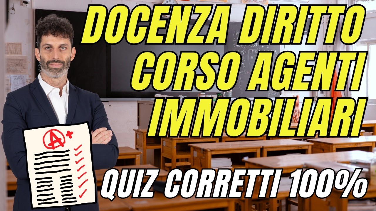 Esame per agenti immobiliari: Le so tutte!
