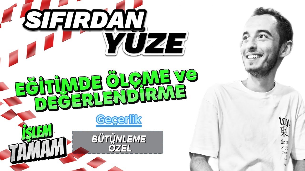 🔁GEÇERLİK FULL TEKAR ✨| BÜTÜNLEME Özel - Eğitimde Ölçme ve Değerlendirme