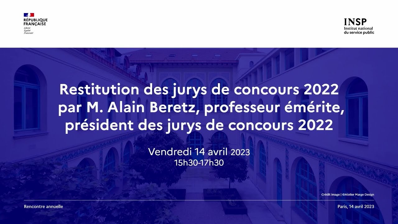 Restitution des jurys de concours 2022