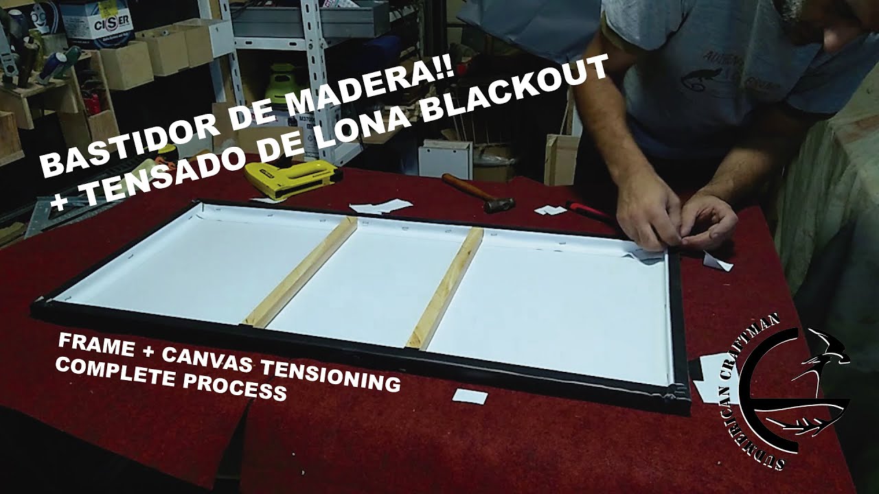 TENSADO DE CUADRO BASTIDOR DE MADERA