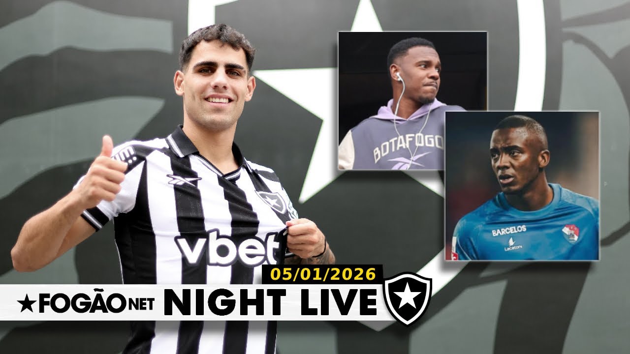 NIGHT LIVE: BOTAFOGO ANUNCIA VILLALBA, FECHA COM ANDREW E EST&Aacute; PERTO DE NEGOCIAR JEFFINHO