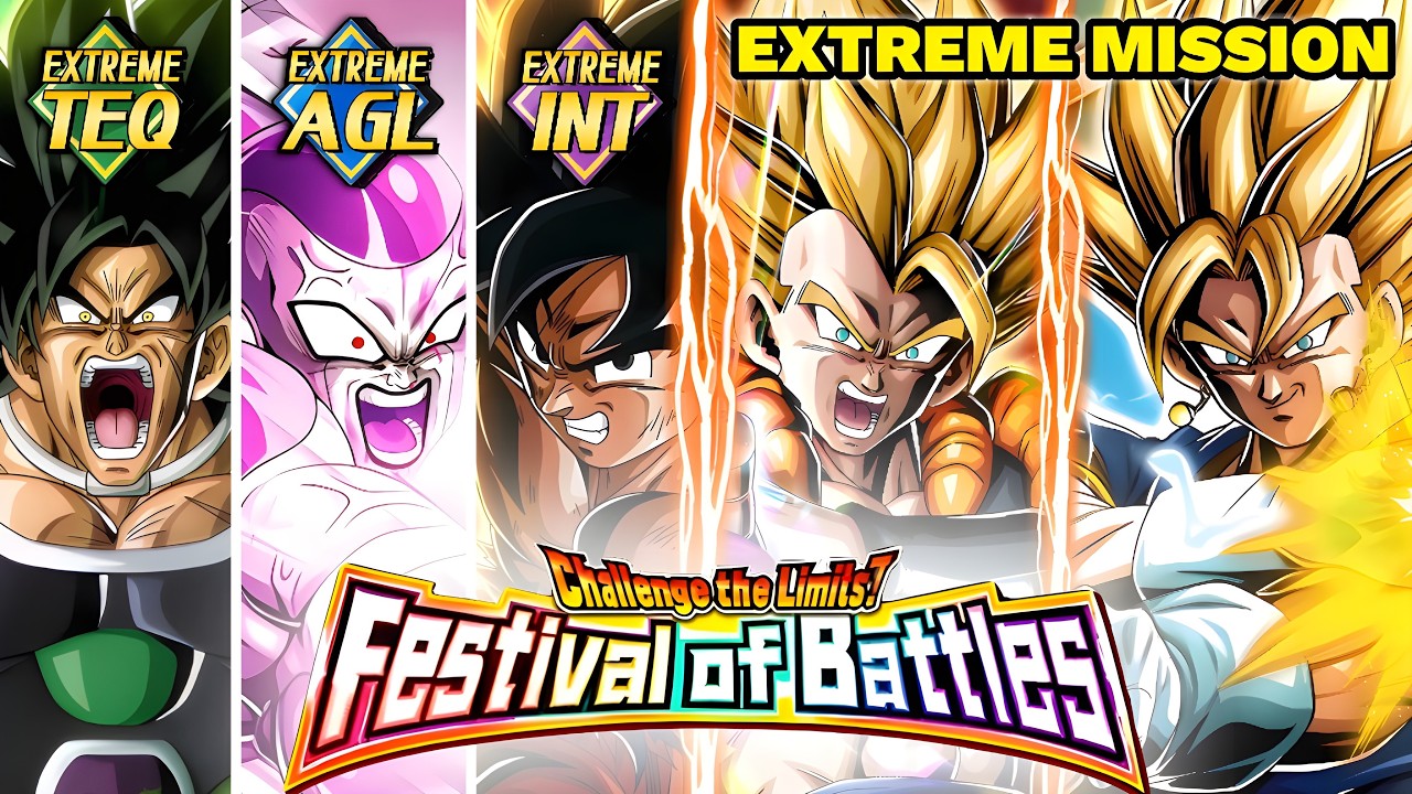 EXTREME AGL, TEQ & INT MISSION COMPLETED! FESTIVAL OF BATTLES! Dragon Ball Z Dokkan Battle