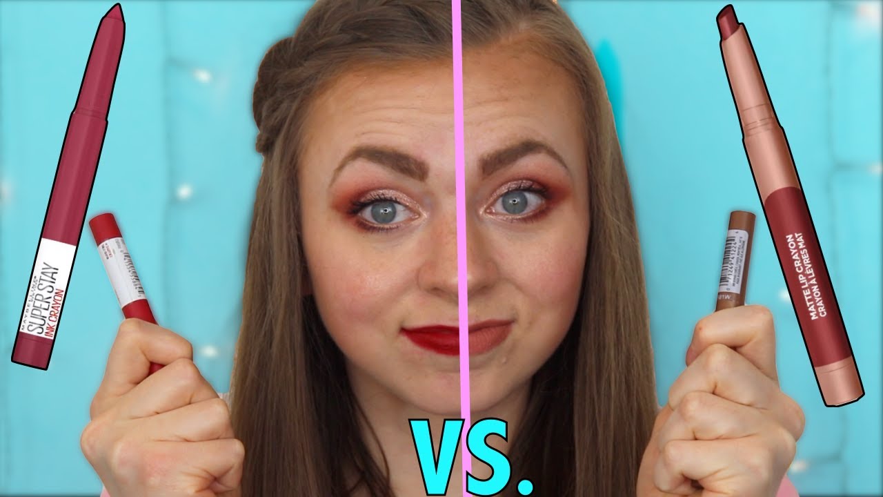L'Oreal Paris Infallible Matte Lip Crayon VS Maybelline SuperStay Matte Ink Crayon