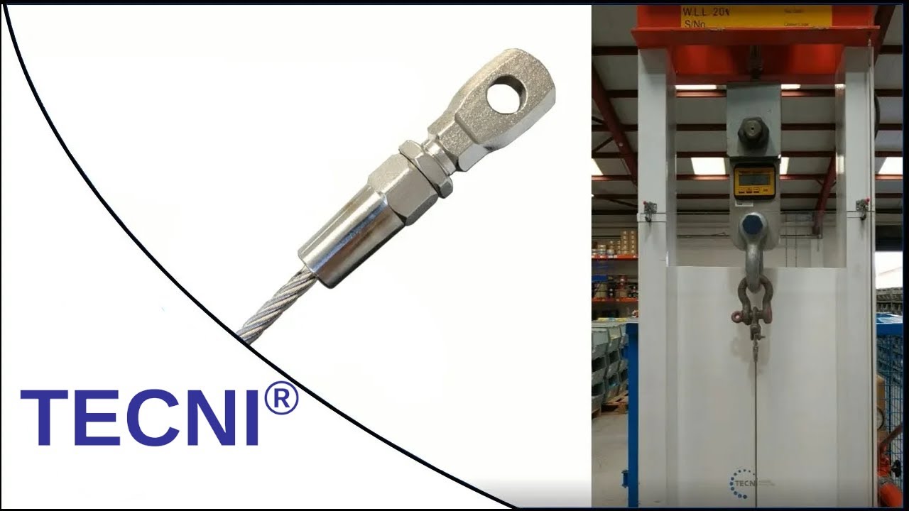 How to Fit Swageless and Swage Fittings onto wire rope