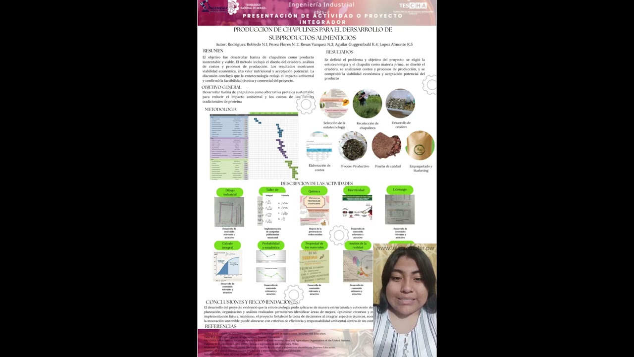 Producción de chapulines para subproductos alimenticios