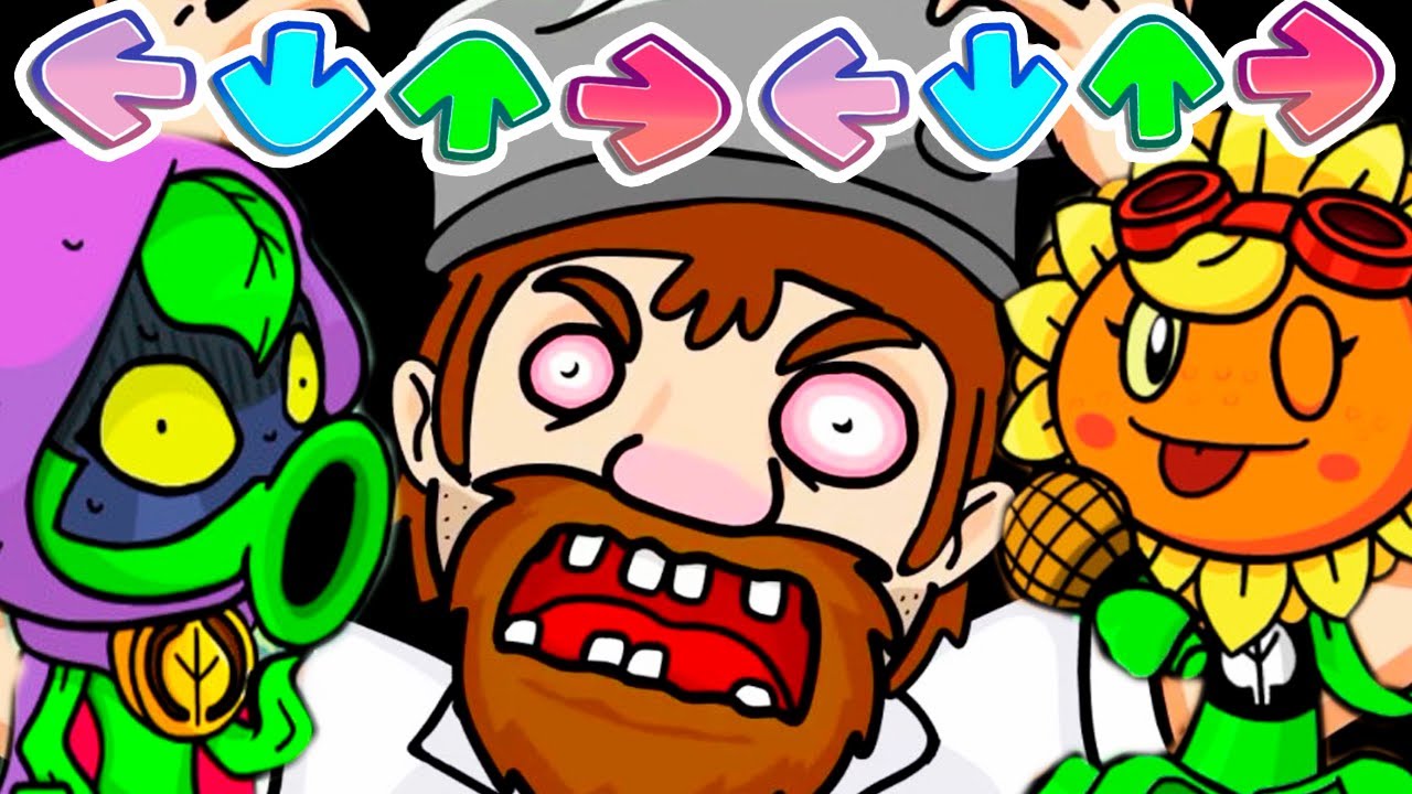 FNF РАСТЕНИЯ ПРОТИВ ЗОМБИ ! БЕЗУМНЫЙ ДЕЙВ ! - Friday Night Funkin' VS Plants vs Zombies Replanted