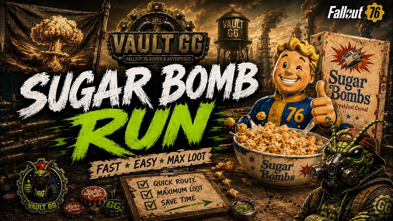 Fallout 76 The ULTIMATE Irradiated Sugar Bomb Farming Guide! Never Run Out of Brain Bombs Again!