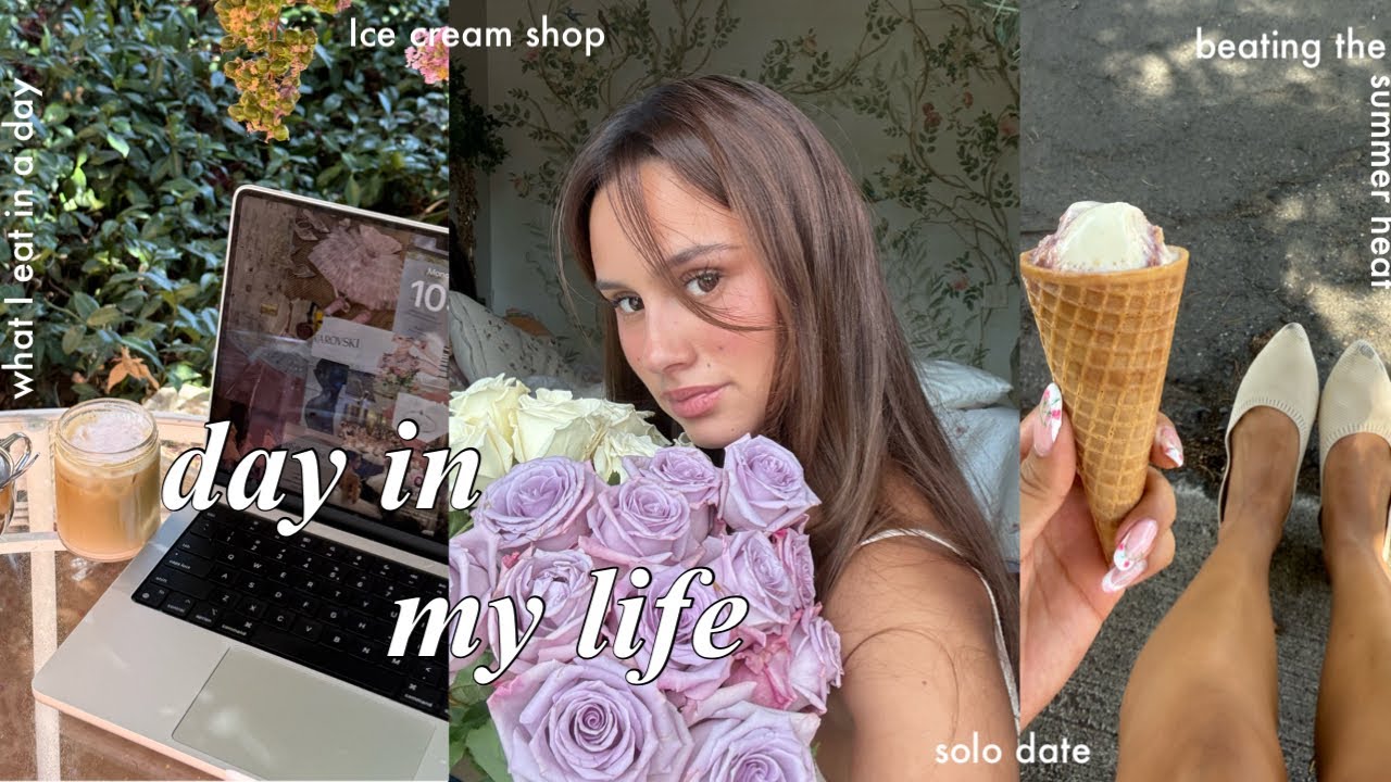 day in my life🍨solo date, calm morning, ice cream shop