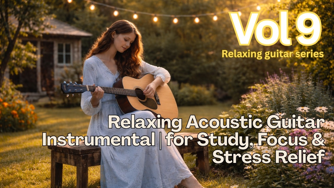 Golden Afternoons Together ☀️ Relaxing Acoustic Guitar Instrumental for Study, Focus & Peaceful