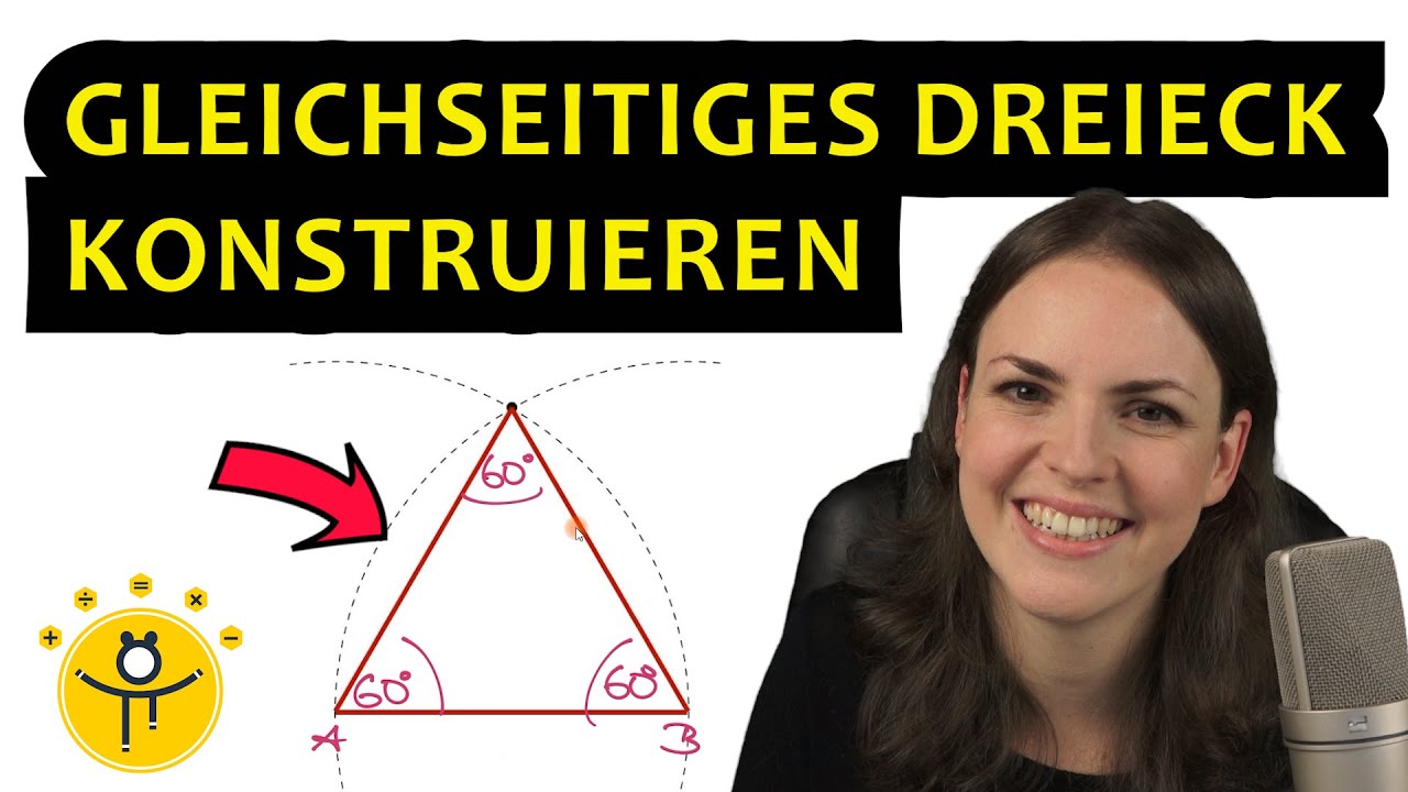 Gleichseitiges DREIECK KONSTRUIEREN – 60 Grad Winkel konstruieren