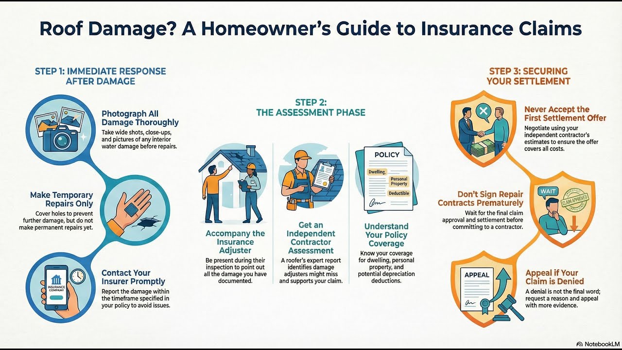 Roofing Insurance Claims Step-by-Step Guide | American Roofing Experts 816-608-7773 Overland Park KS