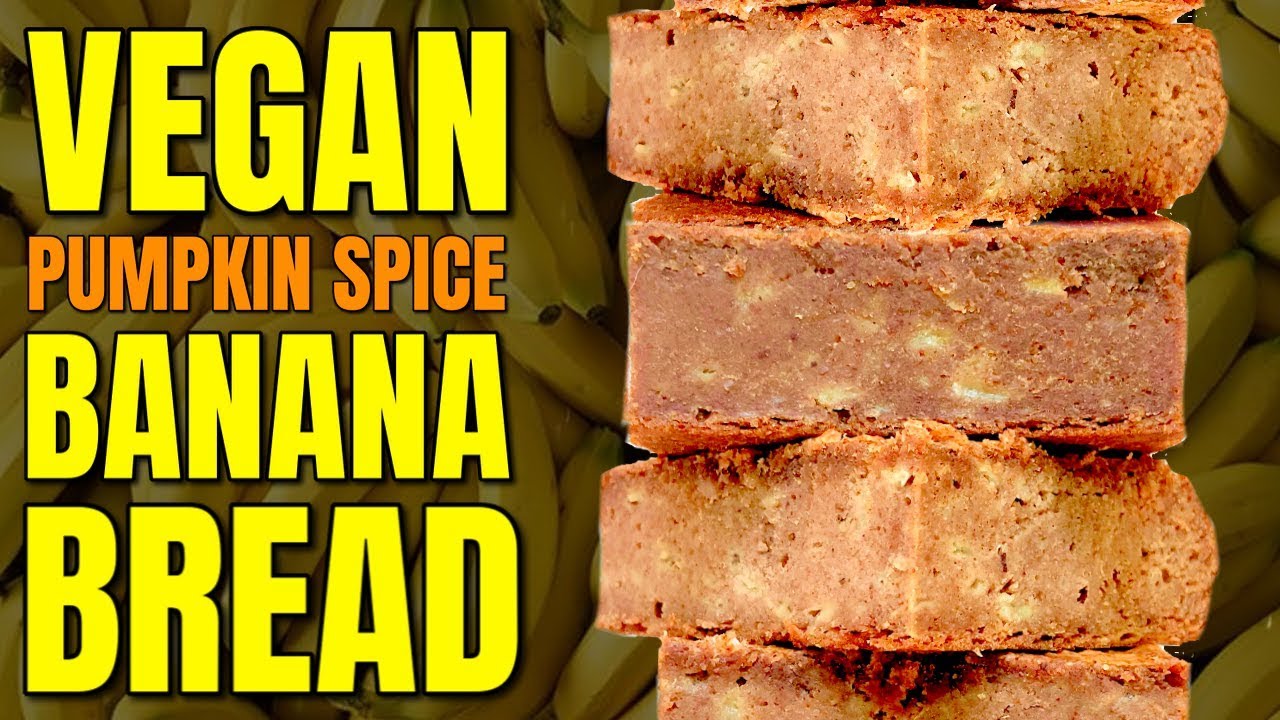 Vegan Pumpkin Spice Bread / 3 Ingredient Vegan Banana Bread