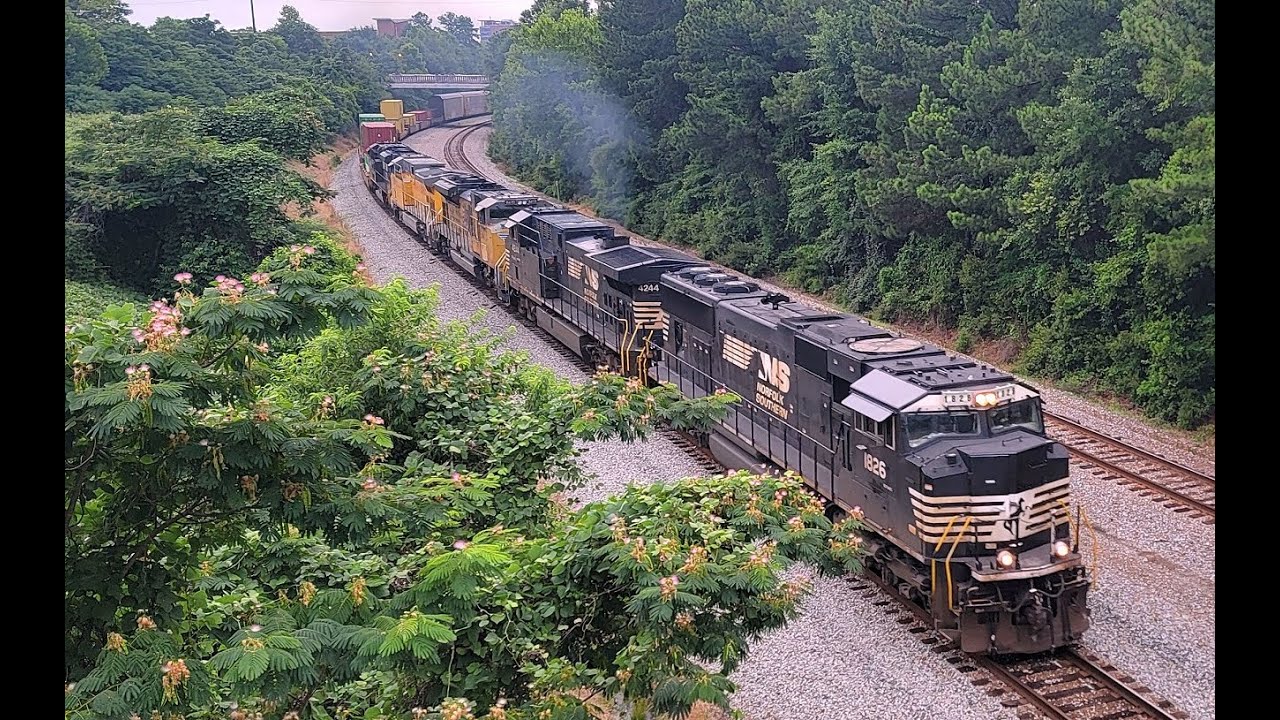 NS 243 leaving Columbia w/ SD70ACC 1826 leading on nice lashup