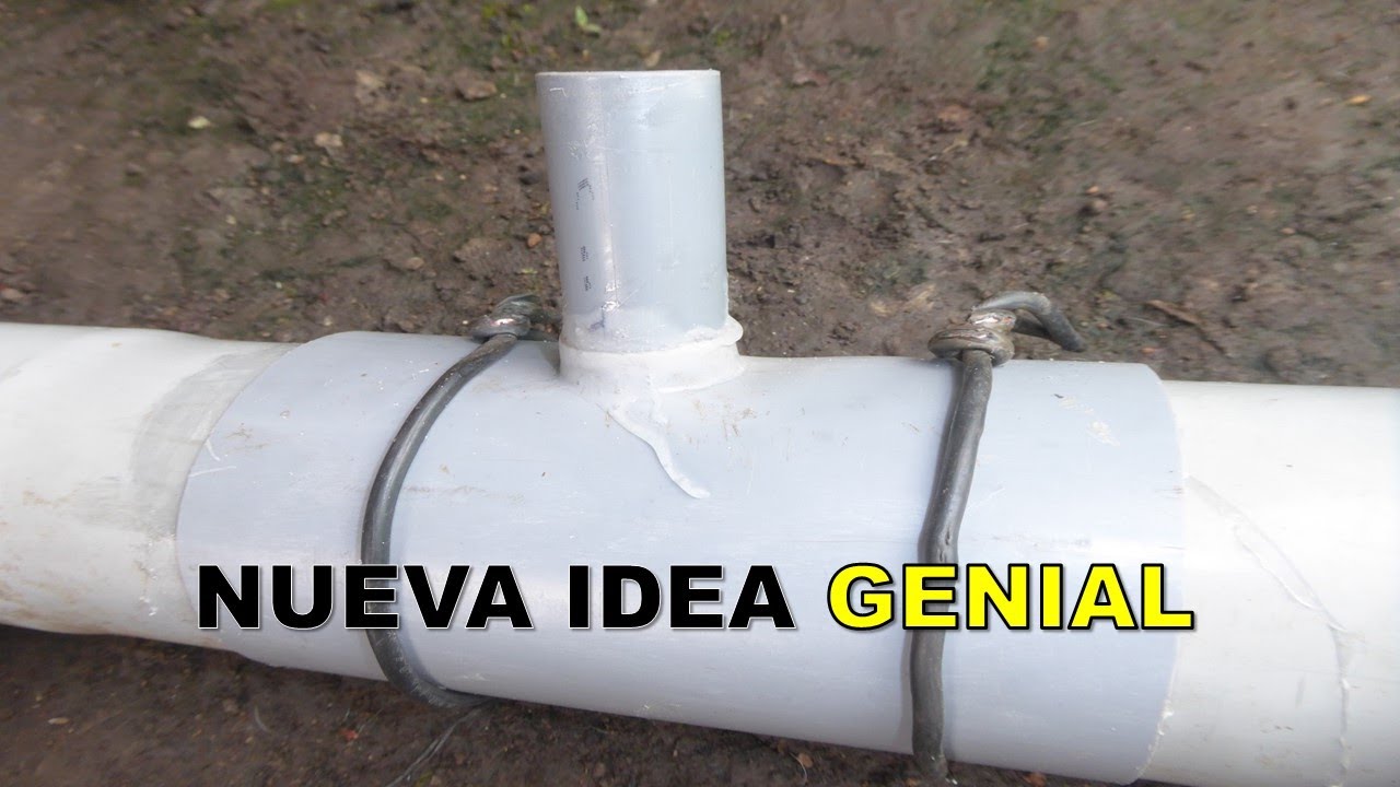Como hacer INJERTOS en TUBOS de PVC  GRUESOS,