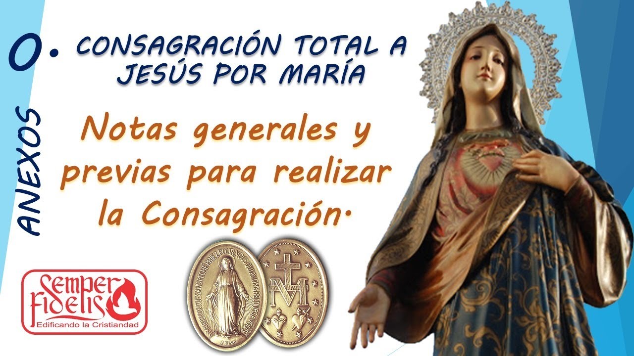 ANEXO  0. Notas generales y previas para realizar la Consagración.