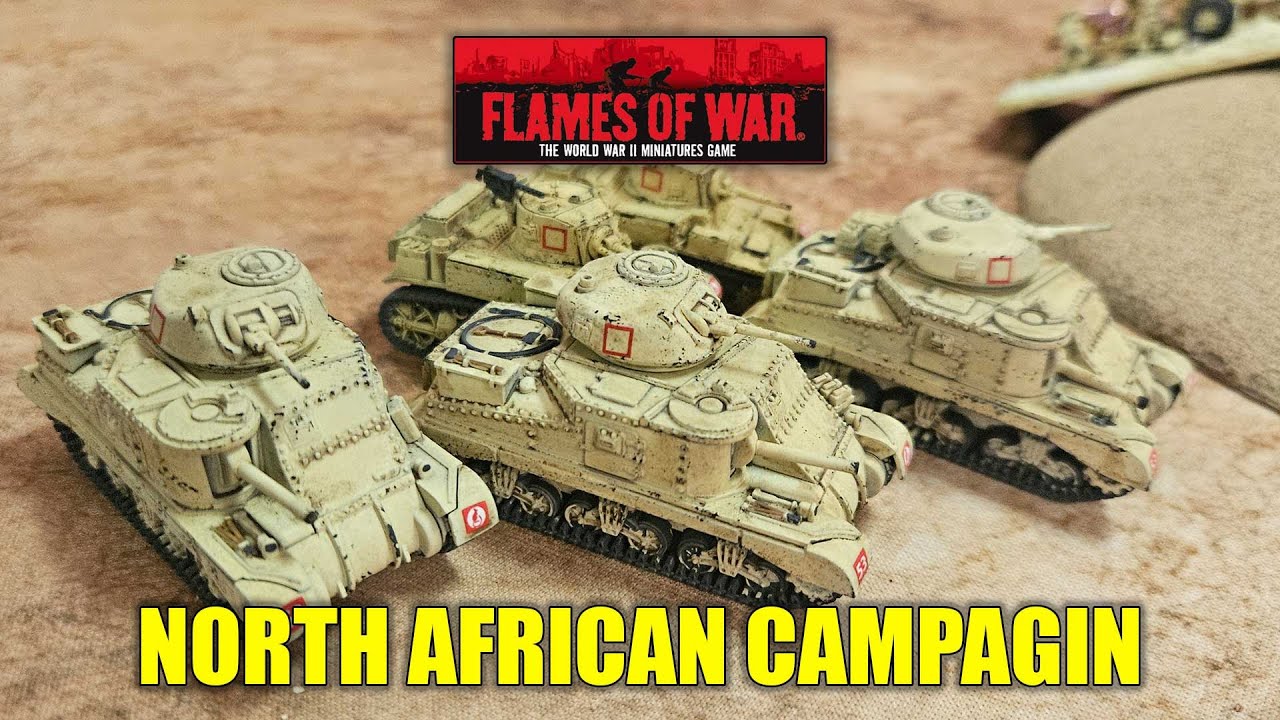 FLAMES OF WAR Battle Report- NORTH AFRICAN