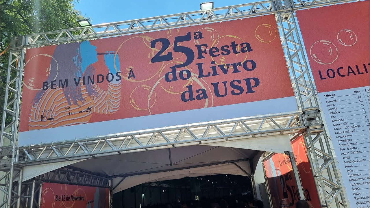 VISITEI A FESTA DO LIVRO DA USP!