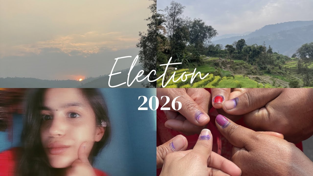 Election 2026❤️🔔 first vote🇳🇵 #villagevlog 😉