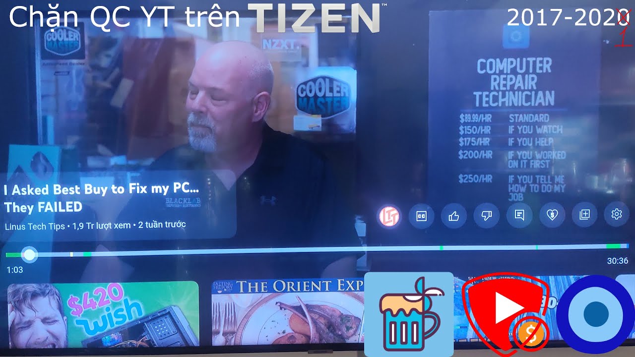 (Cách cài cũ đã ngưng hỗ trợ) Chặn quảng cáo YT trên Samsung SmartTV 2017-2021 bằng TizenTube ko PC