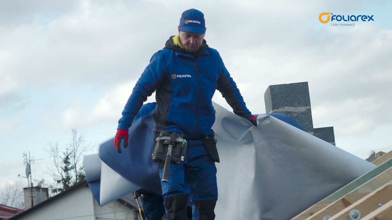 Montaż membrany Strotex Q Performance i orynnowania Strotex STal