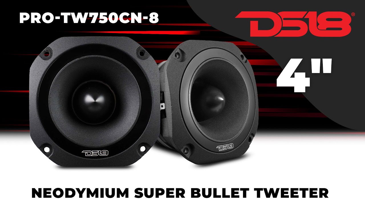 DS18 PRO-TW750CN-8: 4-дюймовый неодимовый супер-пулевой твитер