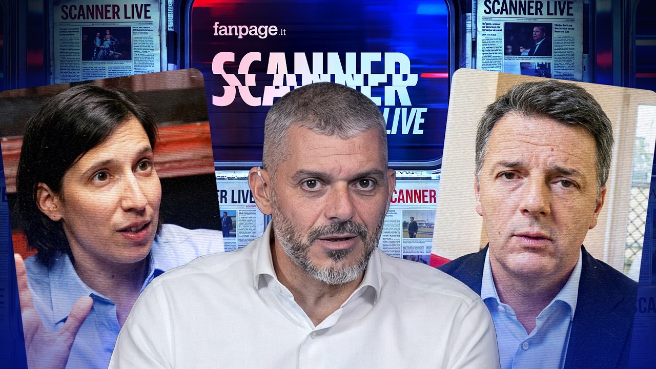 La crisi del governo Meloni e le primarie del campo largo: Renzi e Schlein a confronto su Scanner
