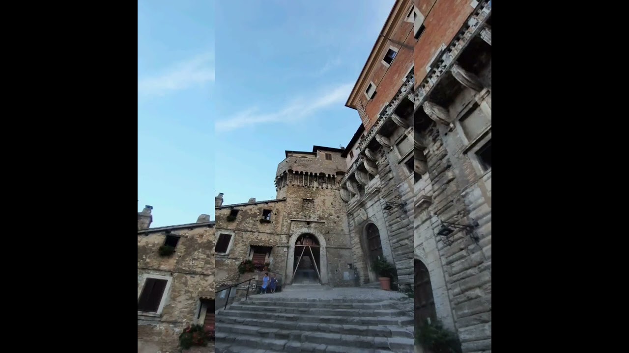 Mentana medieval town after Sunset, Mentana medievale dopo il Tramonto