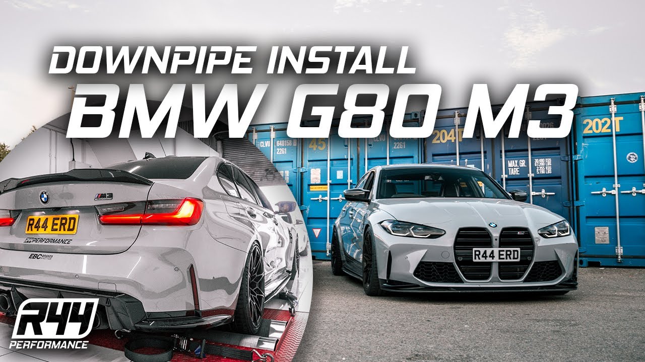 DOWNPIPE INSTALL ON THE NEW BMW G80 M3 *LOUD WARNING*