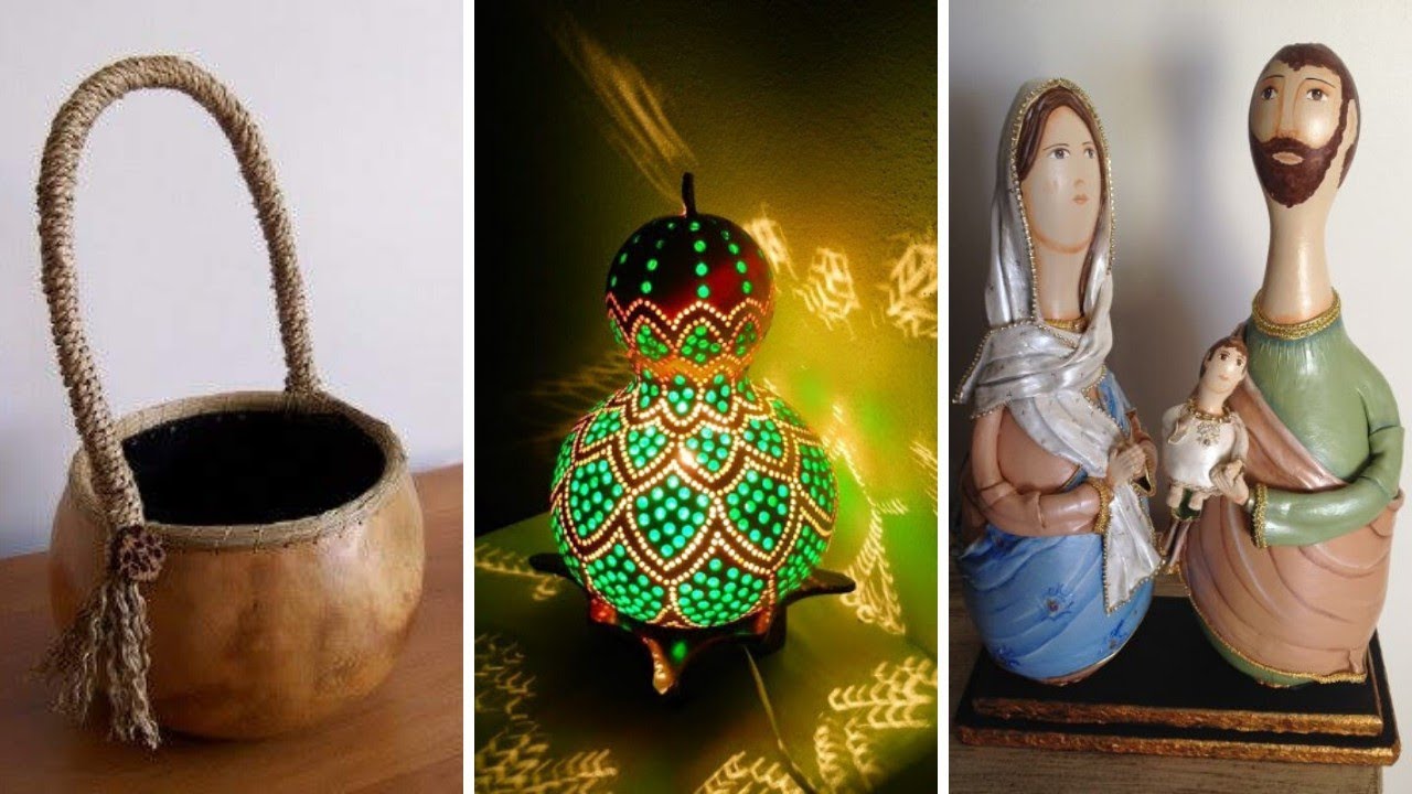 Veja essas idéias lindas de decoração feitas com cabaça