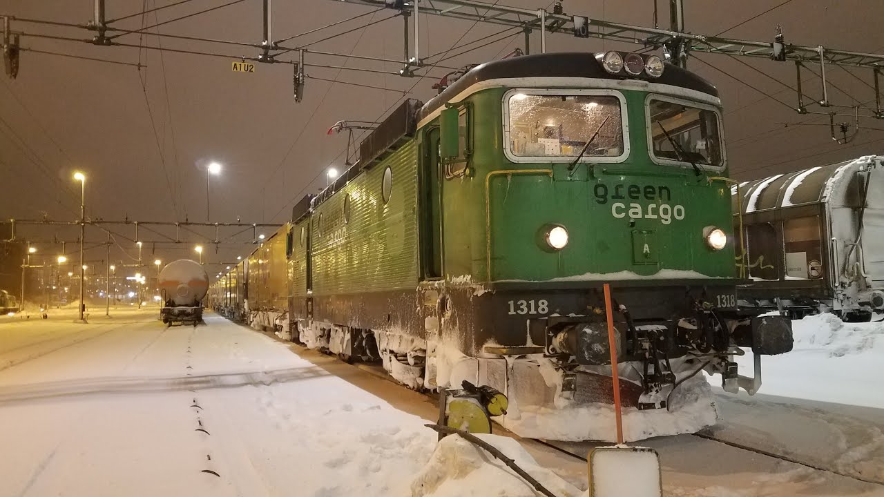 2018-01-17  Posttåg i snöyra. Hudiksvall till Sundsvall.
