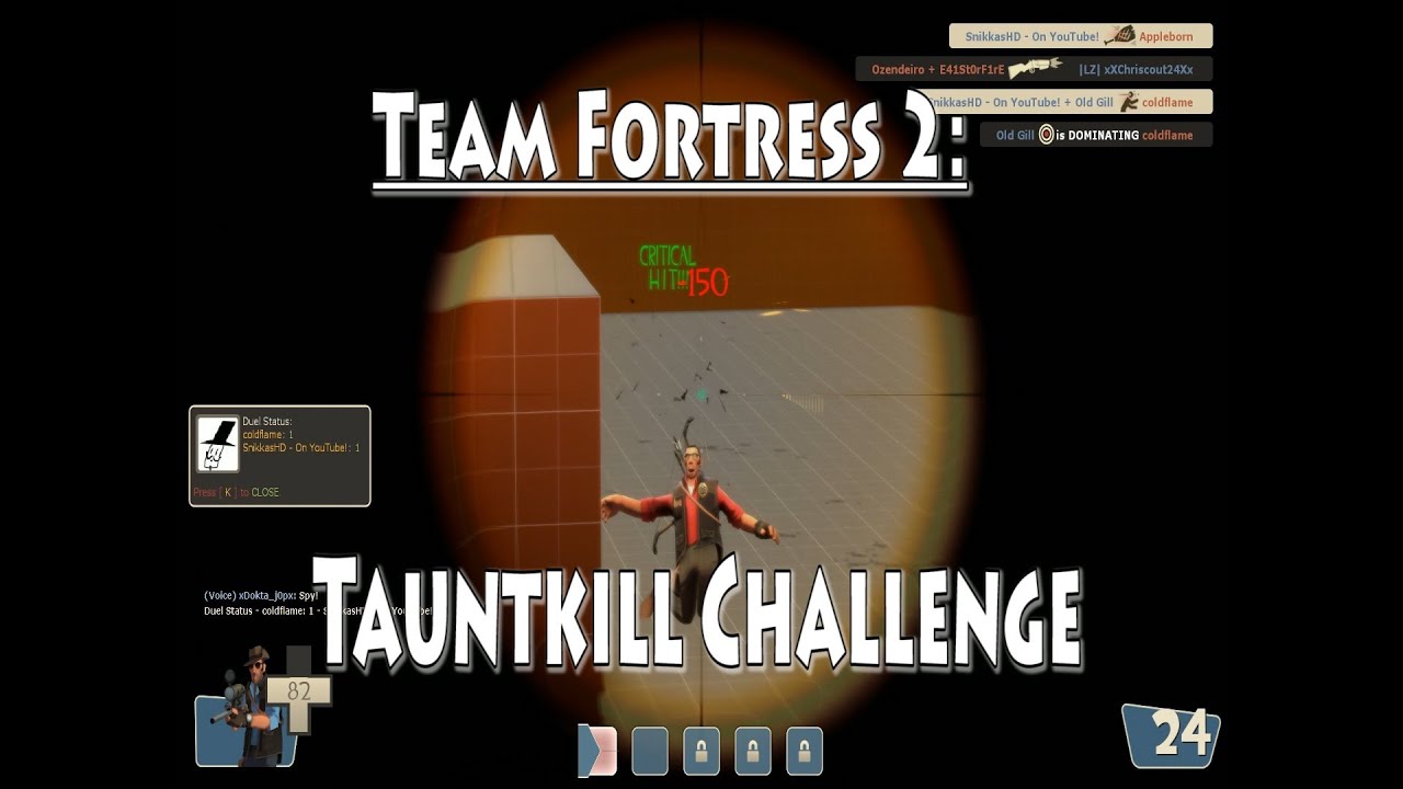 TF2: Tauntkill Challenge [Epic Live Commentary]