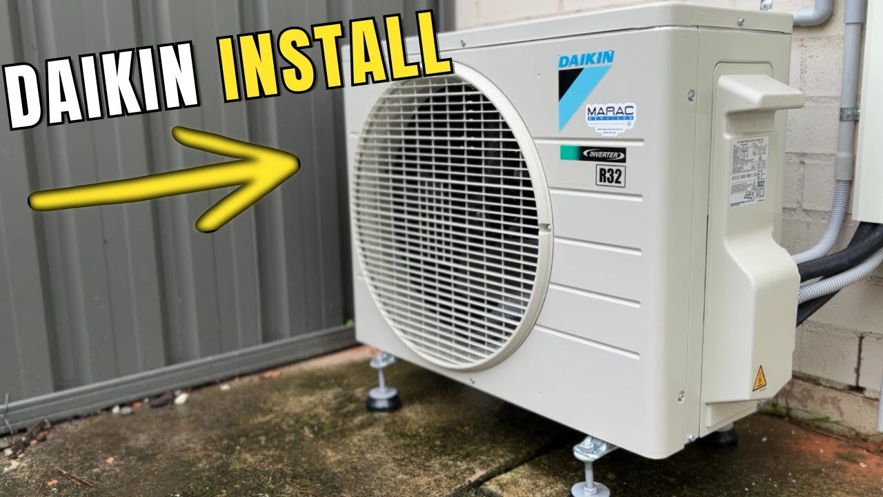 Daikin Split System Air Conditioner Install + My Home Setup Plans