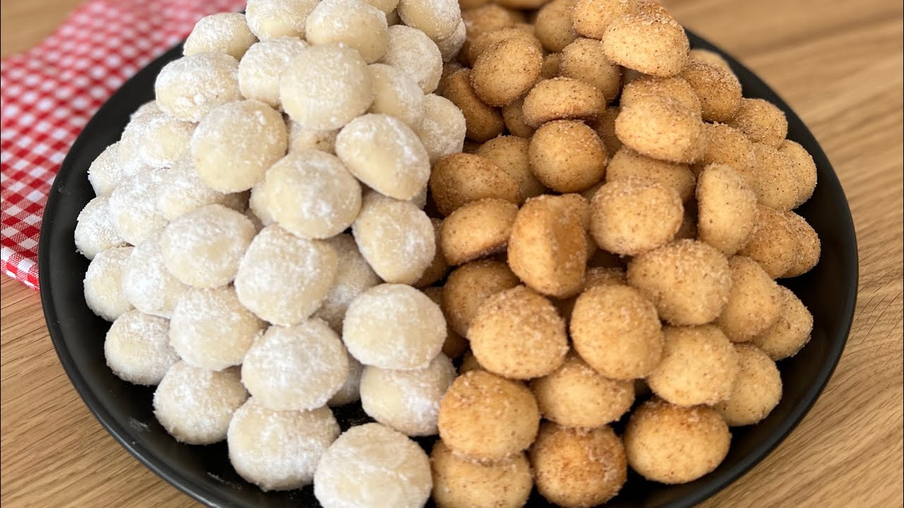 Aynı Hamurdan 2 Çeşit Lokmalık Kurabiye😍Yiyen Herkesin Favorisi Olacak Bir Tarif✅