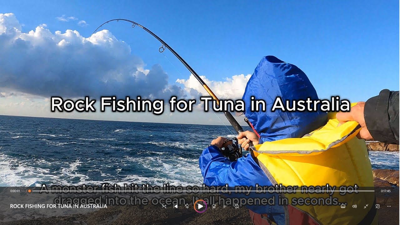 ROCK FISHING FOR TUNA IN AUSTRALIA