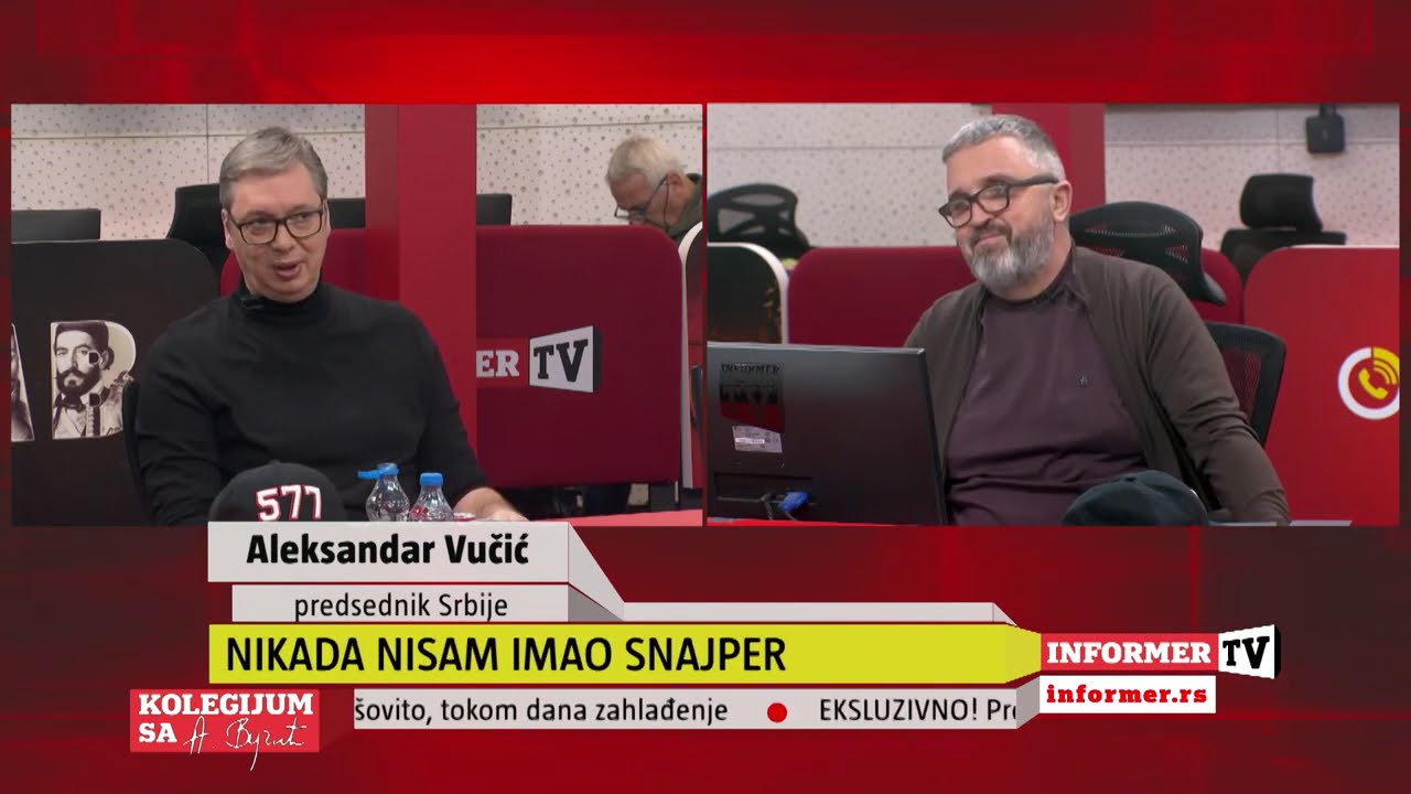 KOLEGIJUM - Specijalni gost: PREDSEDNIK SRBIJE, ALEKSANDAR VUČIĆ