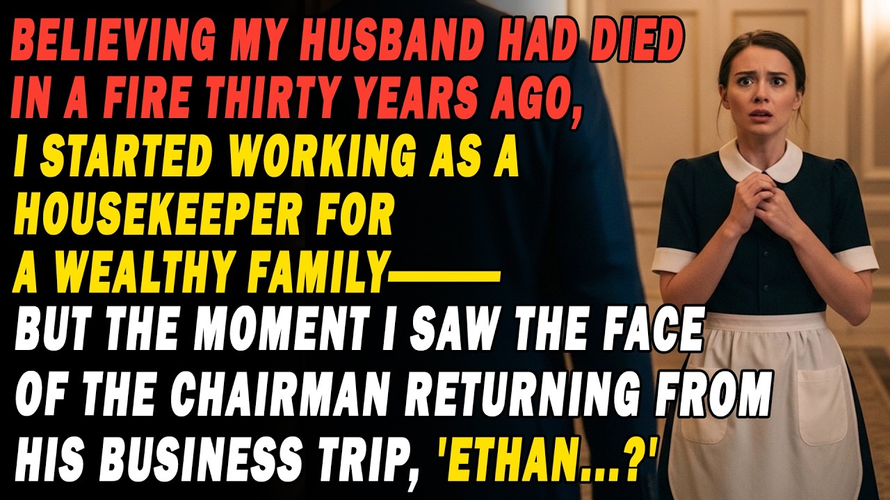 💔My Husband Died In A Fire 30 Years Ago. I Took A Housekeeping Job. But When I Saw The Chairman👔👀...