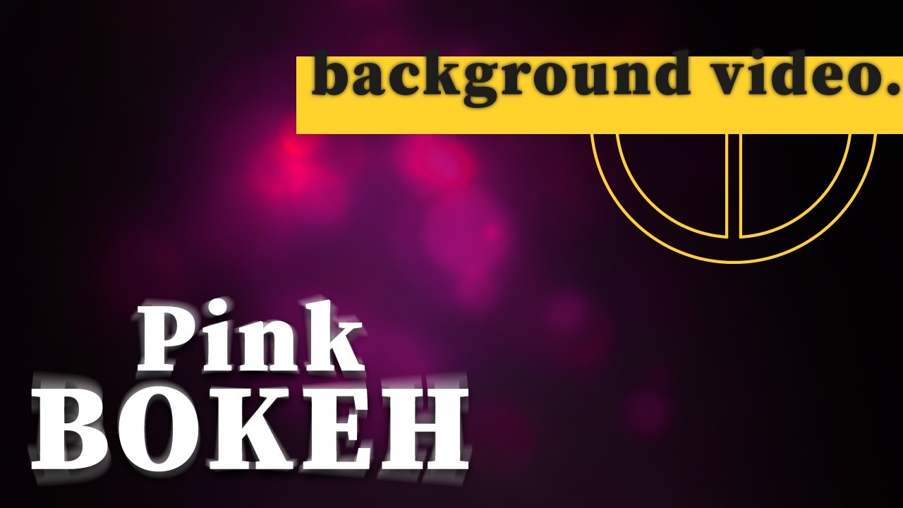 4K Bokeh Pink Animation Background | Footage | Screensaver